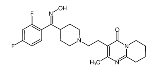 Picture of 3-(2-(4-((2,4-difluorophenyl)(hydroxyimino)methyl)piperidin-1-yl)ethyl)-2-methyl-6,7,8,9-tetrahydro-4H-pyrido[1,2-a]pyrimidin-4-one