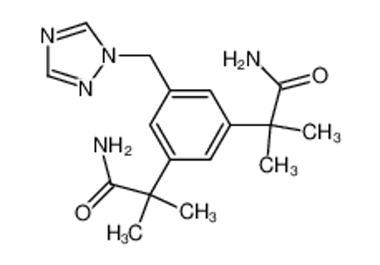 Picture of 2-[3-(1-carbamoyl-1-methylethyl)-5-[1,2,4]triazol-1-ylmethylphenyl]-isobutyramide