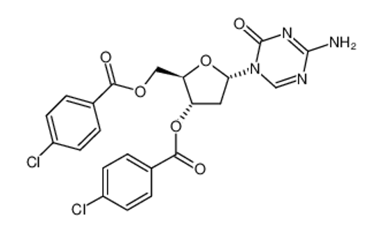 Picture of 4-amino-1-[3,5-di-O-(p-chlorobenzoyl)]-2-deoxy-alpha-D-ribofuranosyl-1,3,5-triazin-2(1H)-one