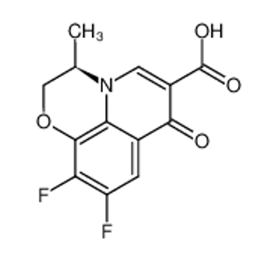 Picture of (R)-(+)-9,10-difluoro-2,3-dihydro-3-methyl-7-oxo-7H-pyrido[1,2,3-de][1,4]benzoxazine-6-carboxylic acid