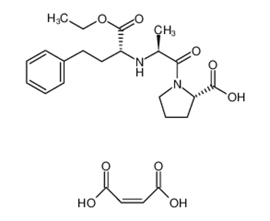 Изображение (S)-1-((S)-2-(((R)-1-ethoxy-1-oxo-4-phenylbutan-2-yl)amino)propanoyl)pyrrolidine-2-carboxylic acid compound with maleic acid (1:1)