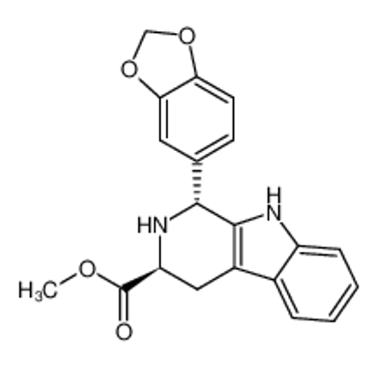 Picture of (1R,3S)-1-benzo[1,3]dioxol-5-yl-2,3,4,9-tetrahydro-1H-β-carboline-3-carboxylic acid methyl ester