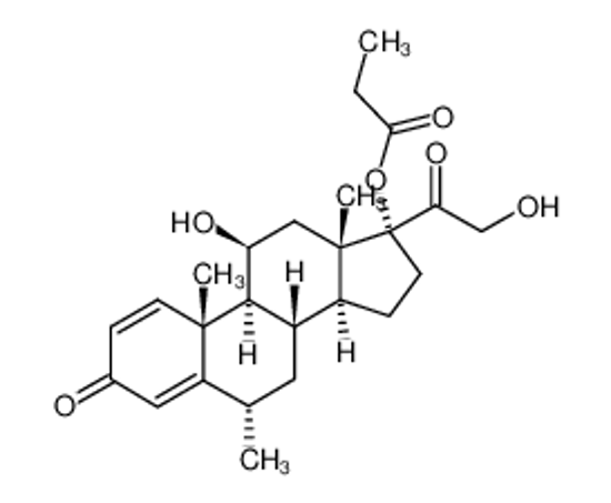 Picture of 11β,21-dihydroxy-6α-methyl-17α-propionyloxy-1,4-pregnadiene-3,20-dione