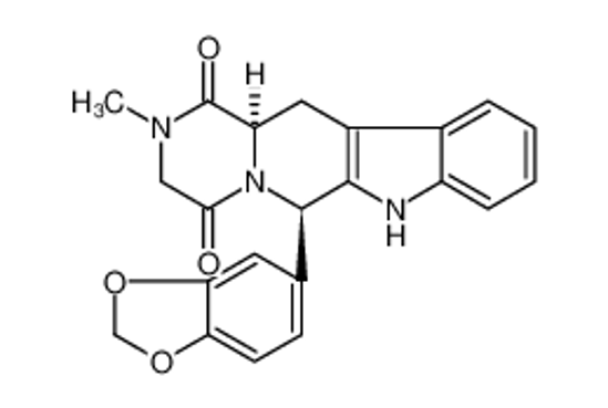Picture of Pyrazino[1',2':1,6]pyrido[3,4-b]indole-1,4-dione, 6-(1,3-benzodioxol-5-yl)-2,3,6,7,12,12a-hexahydro-2-(methyl-d3)-, (6R,12aR)-