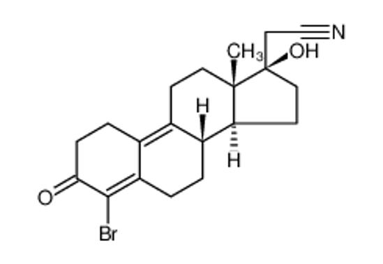 Picture of 19-Norpregna-4,9-diene-21-nitrile, 4-bromo-17-hydroxy-3-oxo-, (17α)-