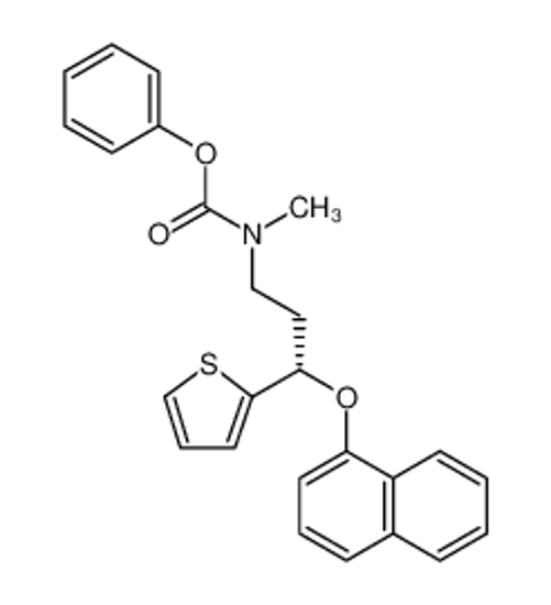 Picture of Carbamic acid, N-methyl-N-[(3S)-3-(1-naphthalenyloxy)-3-(2-thienyl)propyl]-, phenyl ester