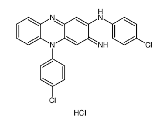 Picture of 2-Phenazinamine, N,5-bis(4-chlorophenyl)-3,5-dihydro-3-imino-, hydrochloride (1:1)
