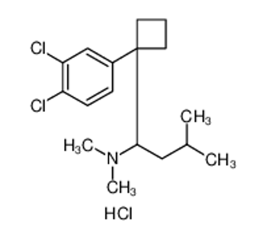 Picture of Cyclobutanemethanamine, 1-(3,4-dichlorophenyl)-N,N-dimethyl-α-(2-methylpropyl)-, hydrochloride ()