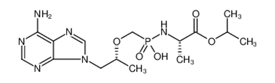Picture of L-Alanine, N-[[[(1R)-2-(6-amino-9H-purin-9-yl)-1-methylethoxy]methyl]hydroxyphosphinyl]-, 1-methylethyl ester