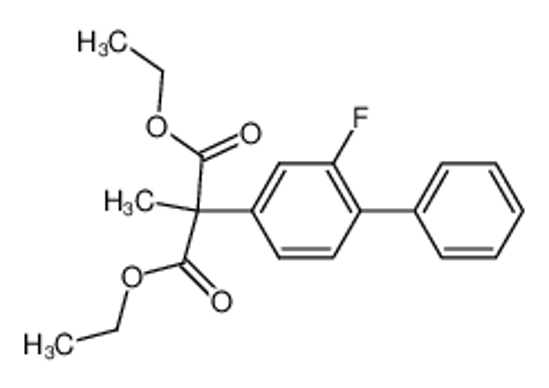 Picture of diethyl 2-(2-fluorobiphenyl-4-yl)-2-methylmalonate