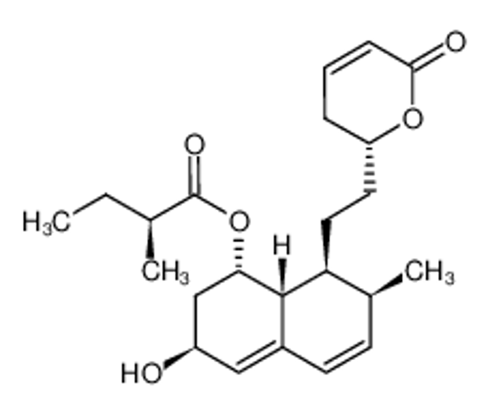 Picture of (1S,3S,7S,8S,8aR)-3-hydroxy-7-methyl-8-(2-((R)-6-oxo-3,6-dihydro-2H-pyran-2-yl)ethyl)-1,2,3,7,8,8a-hexahydronaphthalen-1-yl (S)-2-methylbutanoate