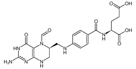 Picture of (6S)-5-formyltetrahydrofolic acid