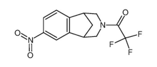 Picture of (+/-)-2,2,2-trifluoro-1-(4-nitro-10-aza-tricyclo[6.3.1.02,7]dodeca-2(7),3,5-trien-10-yl)-ethanone