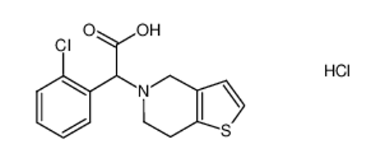 Imagem de (+/-)-((2-chlorophenyl)-6,7-dihydro-4H-thieno[3,2-c]pyrid-5-yl)acetic acid hydrochloride