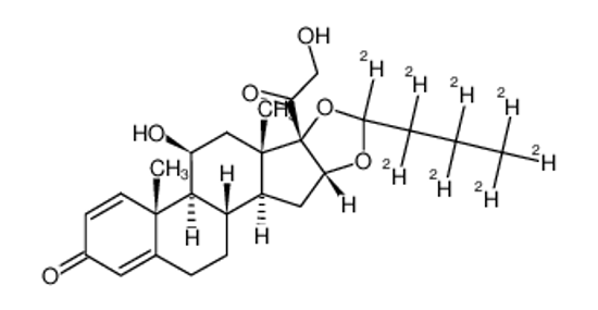 Изображение [22,23,23,24,24,25,25,25-2H8]-16α,17α-(butylidenedioxy)-11β,21-dihydroxypregna-1,4,23-triene-3,20-dione