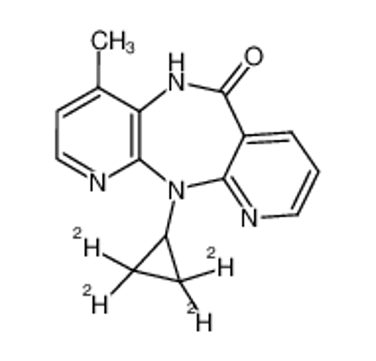 Picture of d4-11-cyclopropyl-4-methyl-5H-dipyrido[3,2-b:2',3'-e][1,4]diazepin-6(11H)-one