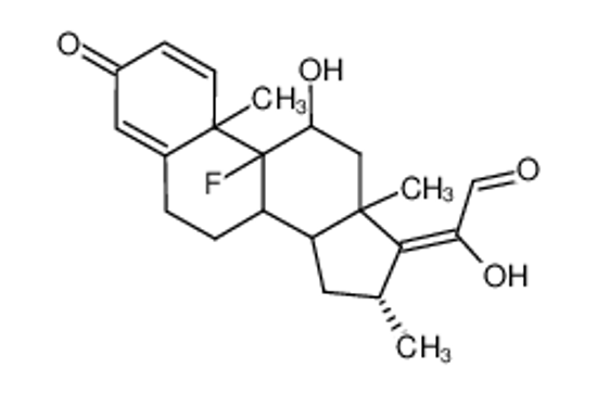 Picture of (E)-2-((16R)-9-fluoro-11-hydroxy-10,13,16-trimethyl-3-oxo-3,6,7,8,9,10,11,12,13,14,15,16-dodecahydro-17H-cyclopenta[a]phenanthren-17-ylidene)-2-hydroxyacetaldehyde