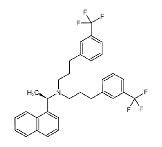 Изображение (R)-(1-naphthalen-1-ylethyl)-N,N-bis[3-(3-trifluoromethylphenyl)propyl]amine