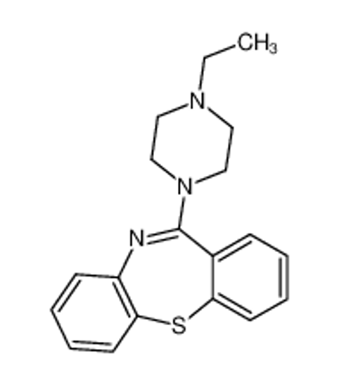 Picture of 11-[4-ethyl-1-piperazinyl]dibenzo[b,f][1,4]thiazepine