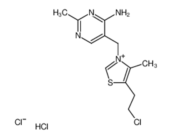 Picture of 3-(4-amino-2-methyl-pyrimidin-5-ylmethyl)-5-(2-chloro-ethyl)-4-methyl-thiazolium, chloride-hydrochloride