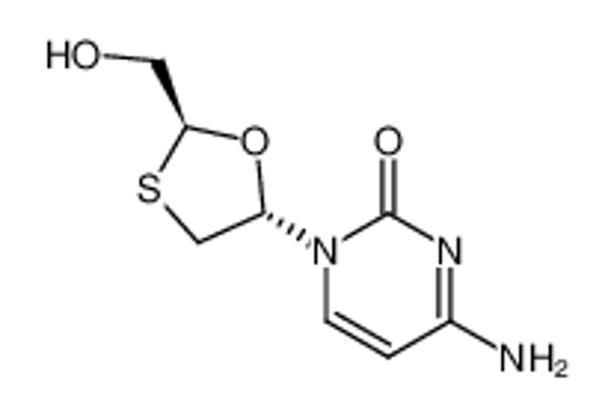 Picture of (-)-(2S,5S)-1-<2-(hydroxymethyl)-1,3-oxathiolan-5-yl>-cystosine