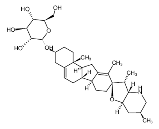 Imagem de (23R)-17,23-epoxy-veratra-5,12-dien-3β-yl β-D-glucopyranoside