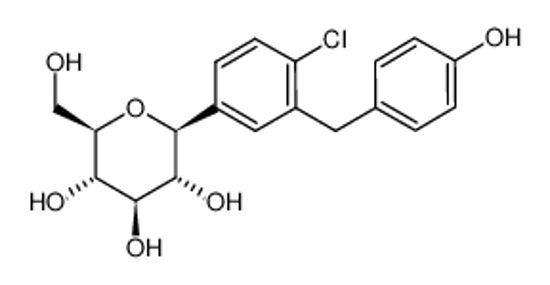 Изображение (2S,3R,4R,5S,6R)-2-(4-chloro-3-(4-hydroxybenzyl)phenyl)-6-(hydroxymethyl)tetrahydro-2H-pyran-3,4,5-triol