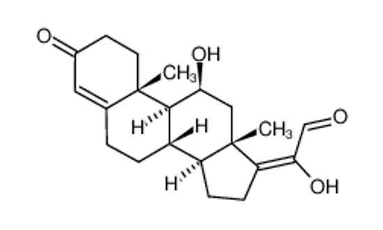 Imagem de 11β,20-dihydroxy-3-oxo-4,trans-17(20)-pregnadien-21-al