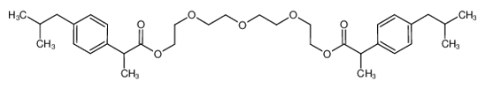 Picture of ((oxybis(ethane-2,1-diyl))bis(oxy))bis(ethane-2,1-diyl) bis(2-(4-isobutylphenyl)propanoate)