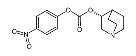 Picture of (3R)-1-azabicyclo[2.2.2]oct-3-yl 4-nitrophenyl carbonate