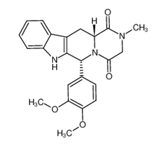 Picture of (6R,12aR)-6-(3,4-dimethoxyphenyl )-2-methyl-2,3,6,7,12,12a-hexahydropyrazino[1',2':1,6]pyrido[3,4-b]indole-1,4-dione
