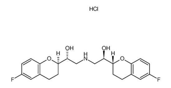 Picture of 1-(6-fluorochroman-2-yl)-[2-(6-fluorochroman-2-yl)-2-hydroxyethylamino]ethanol hydrochloride