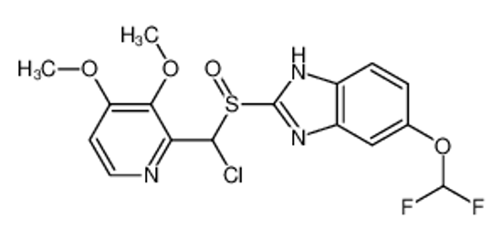 Picture of 5-(difluoromethoxy)-2-[[(3,4-dimethoxy-2-pyridinyl)-chloromethyl]sulfinyl]-1H-benzimidazole