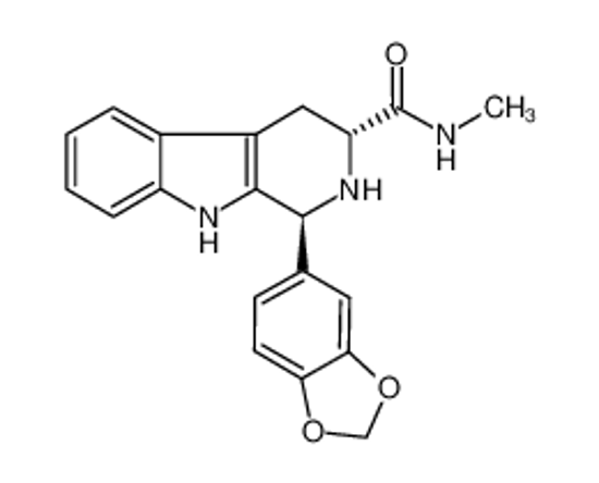 Picture of (1S,3R)-1-(benzo[d][1,3]dioxol-5-yl)-N-methyl-2,3,4,9-tetrahydro-1H-pyrido[3,4-b]indole-3-carboxamide
