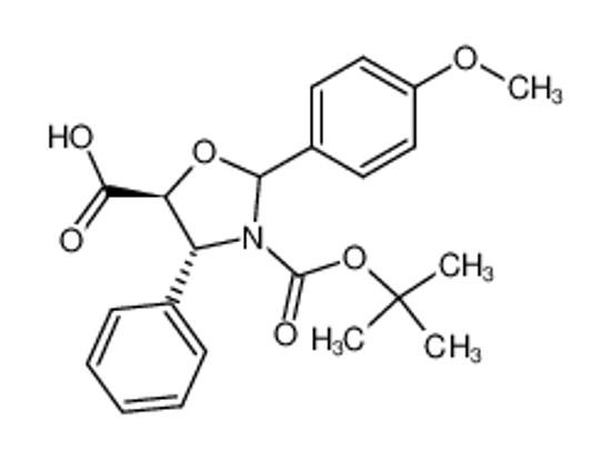 Picture of (2*,4R,5S)- N-tert-butoxycarbonyl-2-(4'-methoxy)phenyl-4-phenyl-1,3-oxazolidine-5-formic acid