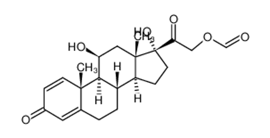 Imagem de 21-formoxy-11,17-dihydroxy-pregn-1,4-diene-3,20-dione