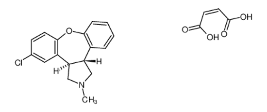 Picture of (3aR,12bR)-5-chloro-2-methyl-2,3,3a,12b-tetrahydro-1H-dibenzo[2,3:6,7]oxepin[4,5-c]pyrrole maleate
