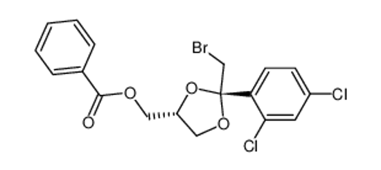 Picture of cis-[2-Bromomethyl-2-(2,4-dichlorophenyl)-1,3-dioxolan-4-yl]methyl Benzoate