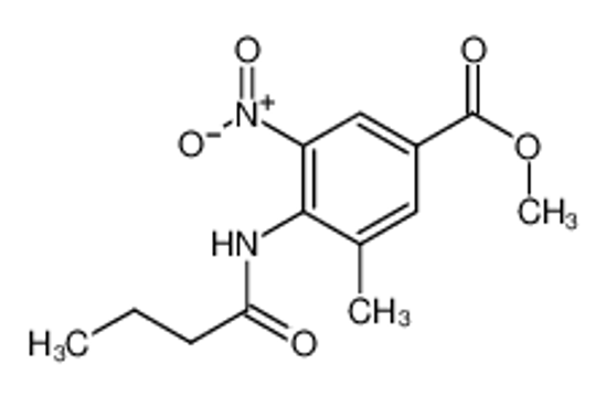 Picture of Methyl 4-(butyrylamino)-3-methyl-5-nitrobenzoate