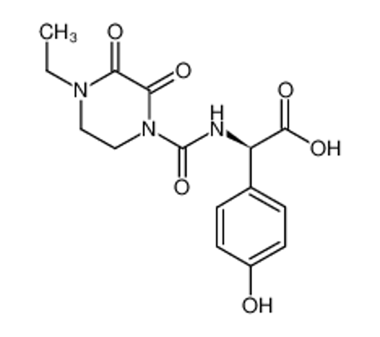Picture of (<i>R</i>)-(-)-α-[[(4-Ethyl-2,3-dioxo-1-piperazinyl)carbonyl]amino]-4-hydroxybenzeneacetic Acid