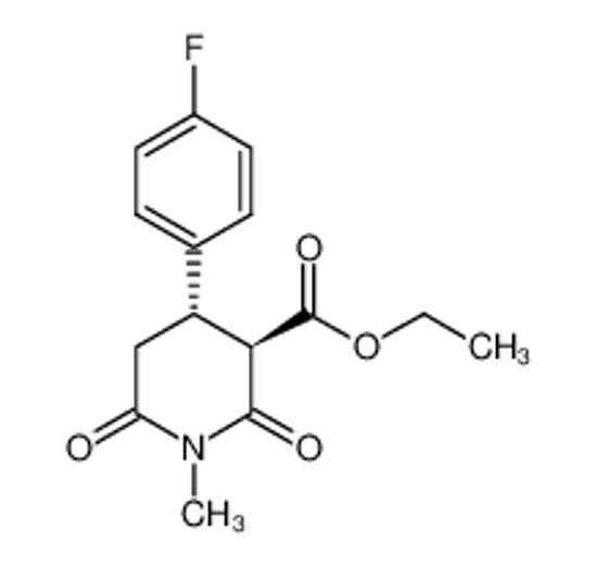 Picture of (3R,4S)-Ethyl 4-(4-fluorophenyl)-1-methyl-2,6-dioxopiperidine-3-carboxylate
