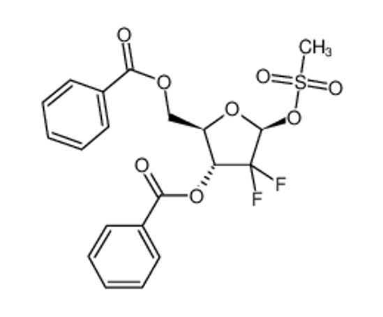 Picture of 2-Deoxy-2,2-difluoro-D-erythro-pentofuranose-3,5-dibenzoate-1-methanesulfonate