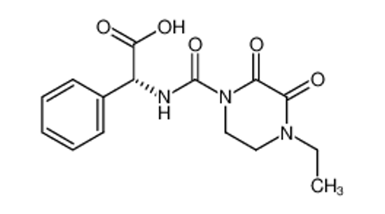 Picture of (<i>R</i>)-(-)-α-[[(4-Ethyl-2,3-dioxo-1-piperazinyl)carbonyl]amino]benzeneacetic Acid