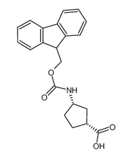 Picture of (1R,3S)-3-(9H-fluoren-9-ylmethoxycarbonylamino)cyclopentane-1-carboxylic acid