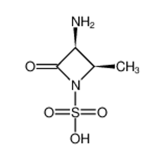 Picture of (2S)-trans-3-Amino-2-methyl-4-oxoazetidine-1-sulphonic acid