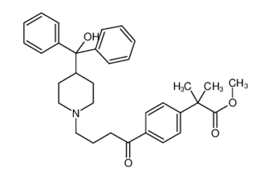Imagem de Methyl 2-(4-(4-((4-((4-hydroxyphenyl)(phenyl)methyl)piperidin-1-yl)oxy)butyl)phenyl)-2-methylpropanoate