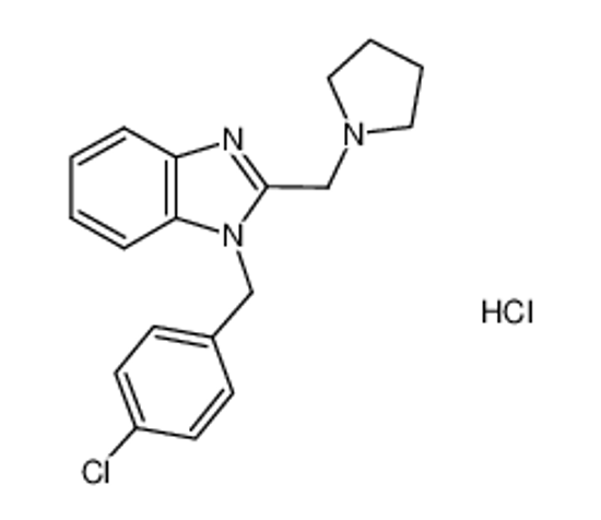 Picture of 1-[(4-chlorophenyl)methyl]-2-(pyrrolidin-1-ylmethyl)benzimidazole,hydrochloride