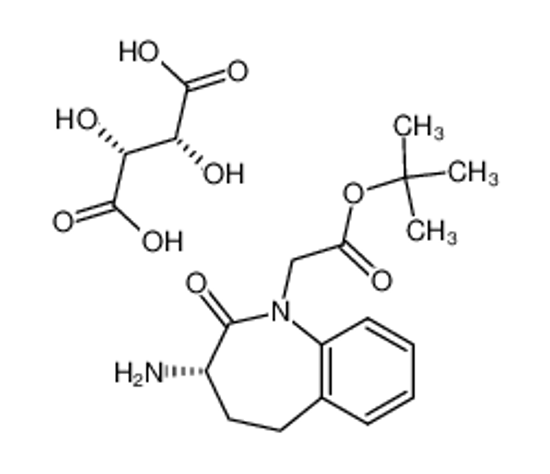Picture of tert-butyl 2-(3-amino-2-oxo-4,5-dihydro-3H-1-benzazepin-1-yl)acetate,2,3-dihydroxybutanedioic acid