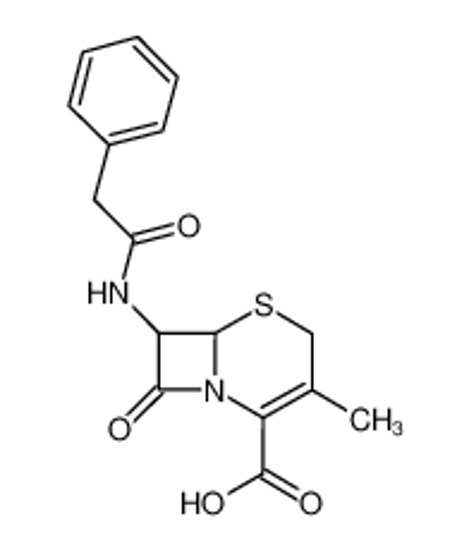 Picture of (6R,7R)-3-methyl-8-oxo-7-[(2-phenylacetyl)amino]-5-thia-1-azabicyclo[4.2.0]oct-2-ene-2-carboxylic acid