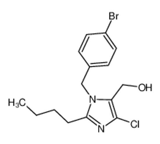 Picture of [3-[(4-bromophenyl)methyl]-2-butyl-4-chloro-1,2-dihydroimidazol-5-yl]methanol